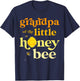Grandpa Little Honey Bee Birthday Gender Reveal Baby Shower T-Shirt - T-Shirt | Navy