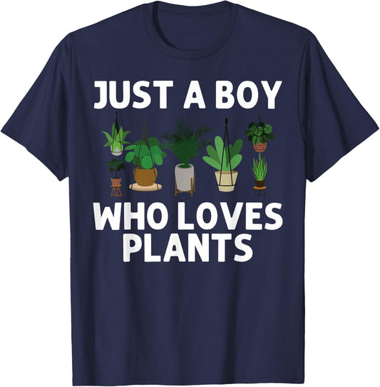 Cool Plant For Boys Kids Pot Gardener Plant Lover Gardening T-Shirt - T-Shirt | Navy