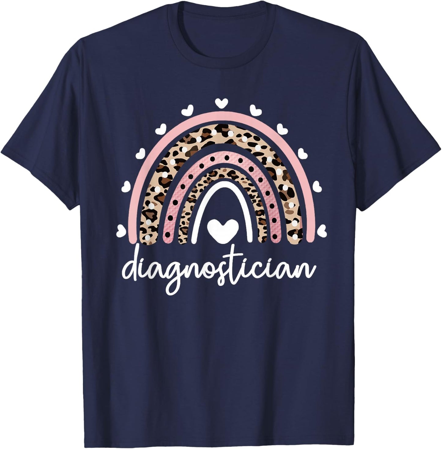 Educational Diagnostician Rainbow Educational Diag T-Shirt - T-Shirt | Navy