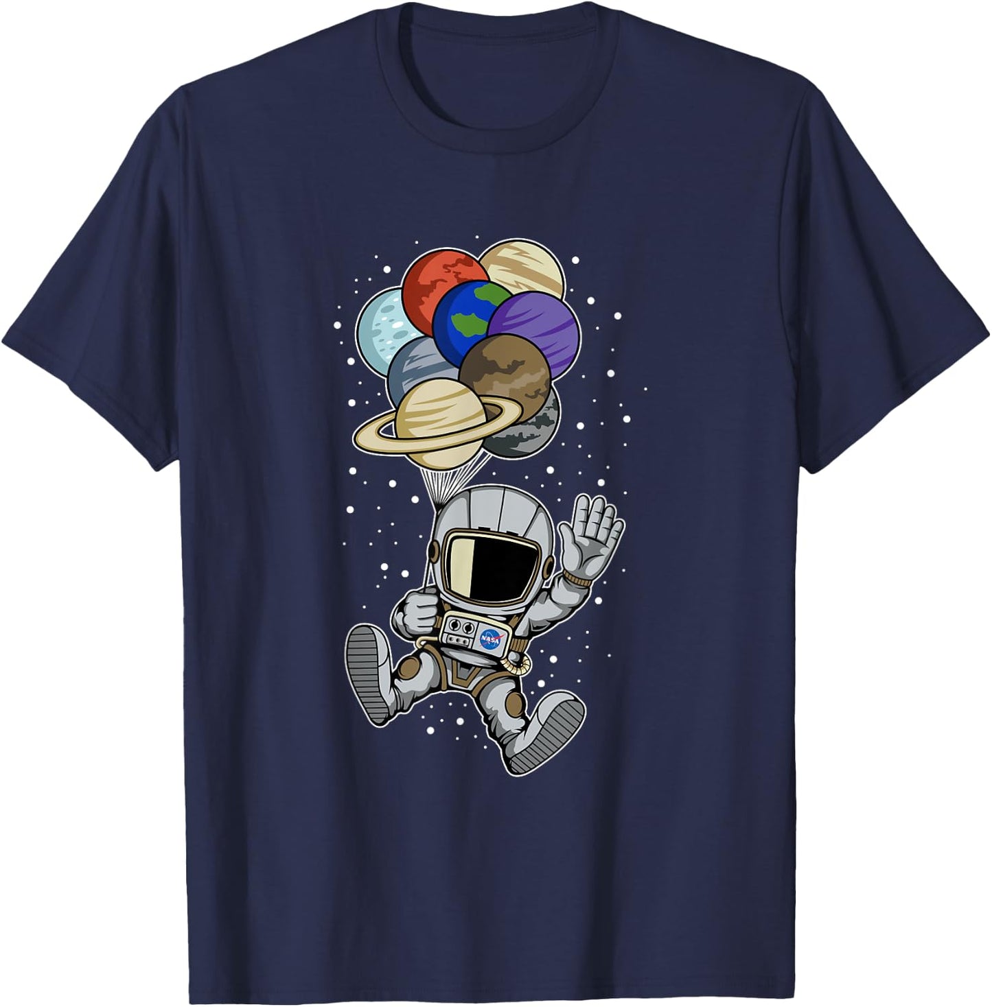 Astronaut Space Spaceman Planets social distancing Gift T-Shirt - T-Shirt | Navy