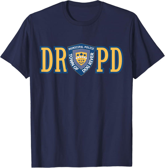 Corner Gas Dog River Police Department - Black, Small, Classic Fit, , Short Sleeve, -Adults T-Shirt - T-Shirt | Navy