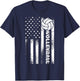 Funny Volleyball Design Women USA Patriotic Athlete T-Shirt - T-Shirt | Navy