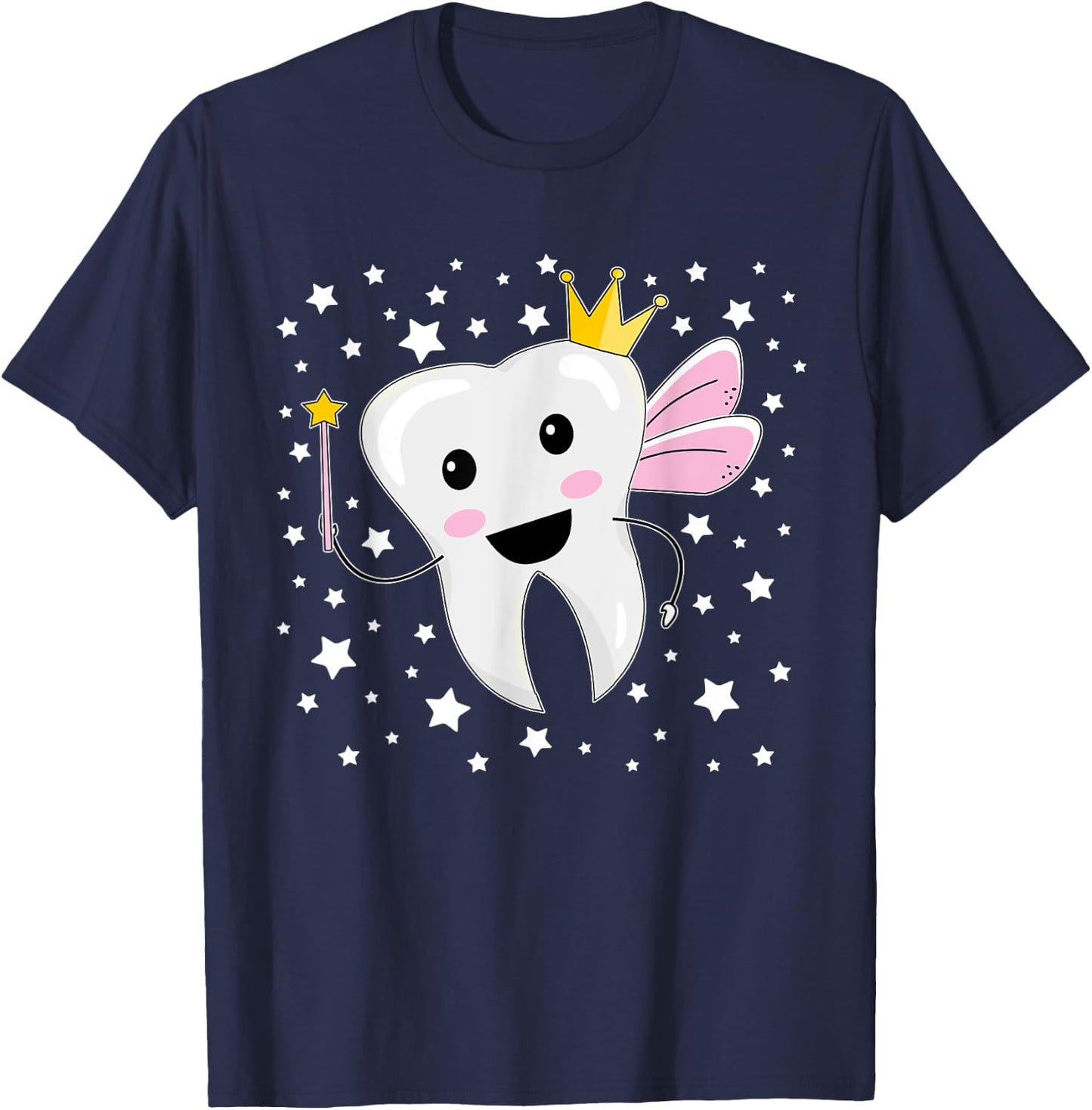 Tooth Fairy Halloween Costume Dental Assistant Dentist T-Shirt - T-Shirt | Navy
