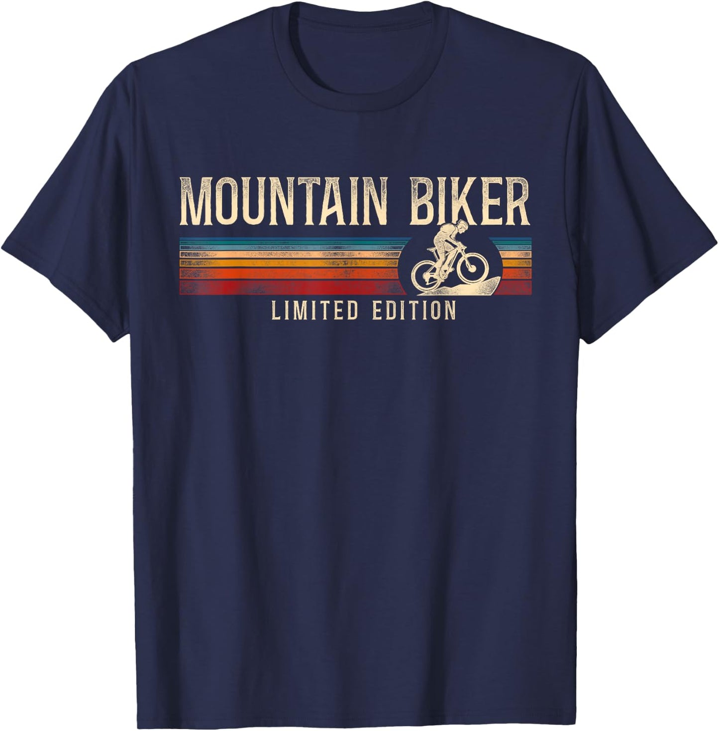 Enduro MTB Mountain Bike Riding Downhill Retro Vintage T-Shirt - T-Shirt | Navy