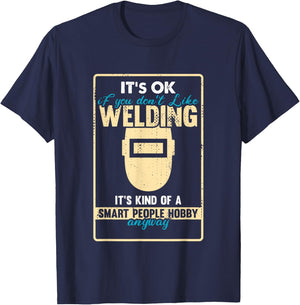 Funny Welder who loves Welding Hobby T-Shirt - T-Shirt | Navy