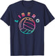 Funny Libero Volleyball Defensive Player Position Colorful T-Shirt - T-Shirt | Navy