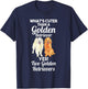 Two Golden Retrievers T-Shirt - T-Shirt | Navy