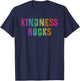 Vintage KINDNESS ROCKS Kind Rolling Back Be Good Teacher Men Women Kids T-Shirt - T-Shirt | Navy