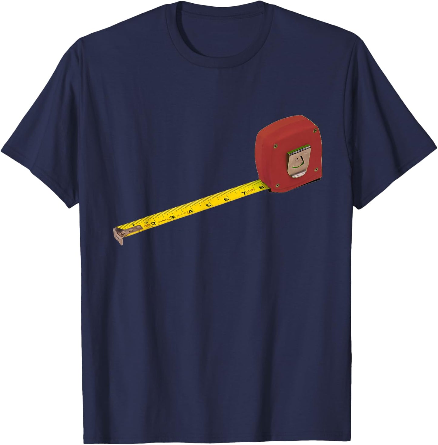 Simple Tools Tape Measure for Carpenters, Mechanics, DIY T-Shirt - T-Shirt | Navy