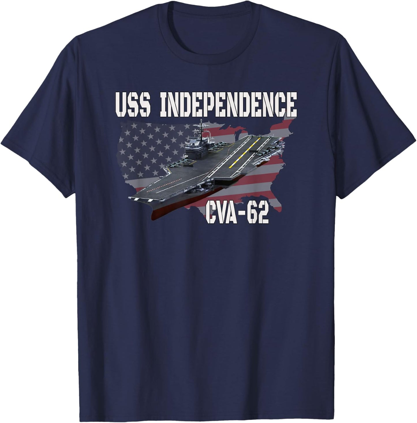 USS Independence CVA-62 Aircraft Carrier Veterans Day T-Shirt - T-Shirt | Navy