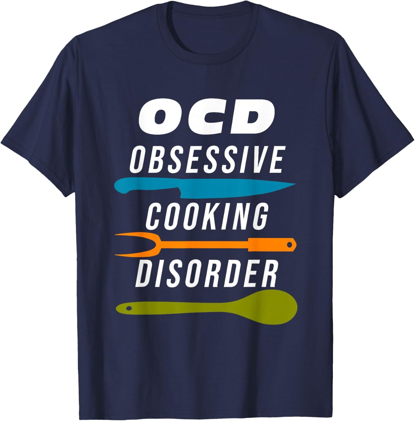 Funny Cooking Men Women Kids who LOVE to COOK T-Shirt - T-Shirt | Navy