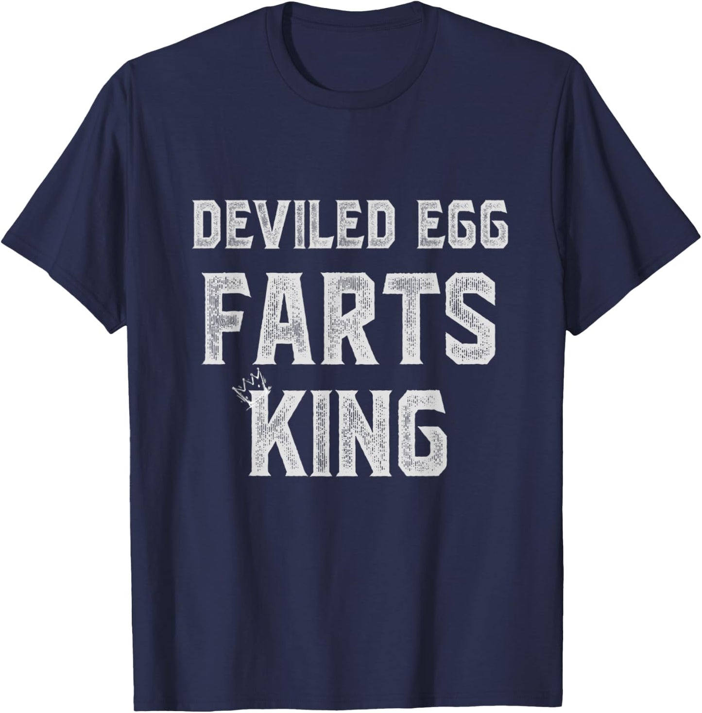 Funny Deviled Egg Farts King Thanksgiving Farting Dad Men's T-Shirt - T-Shirt | Navy
