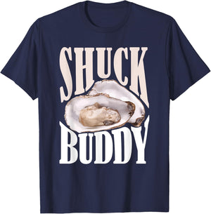 Shuck Buddy Oysters T-Shirt - T-Shirt | Navy