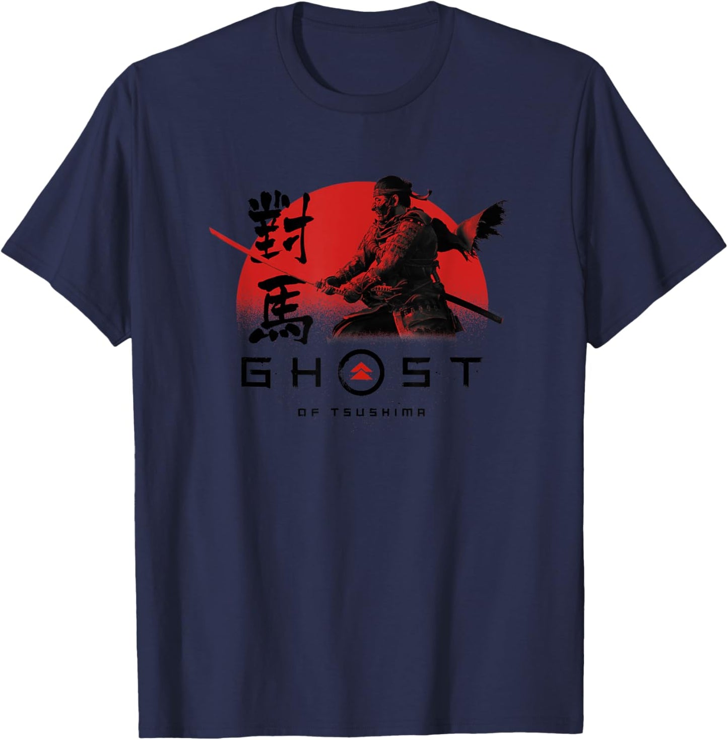 Ghost of Tsushima Action Logo T-Shirt - T-Shirt | Navy