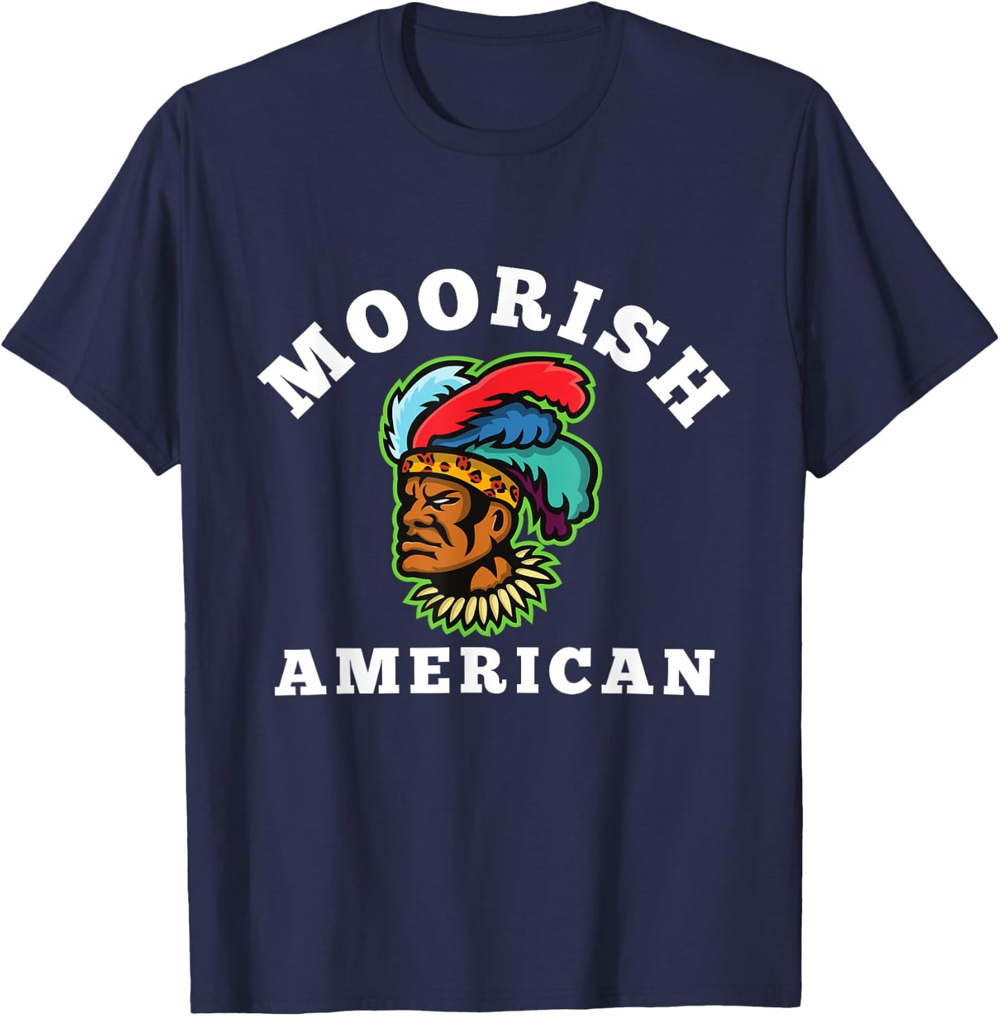 Moor - Moorish American God Body Of Melanin T-Shirt - T-Shirt | Navy