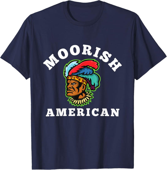 Moor - Moorish American God Body Of Melanin T-Shirt - T-Shirt | Navy