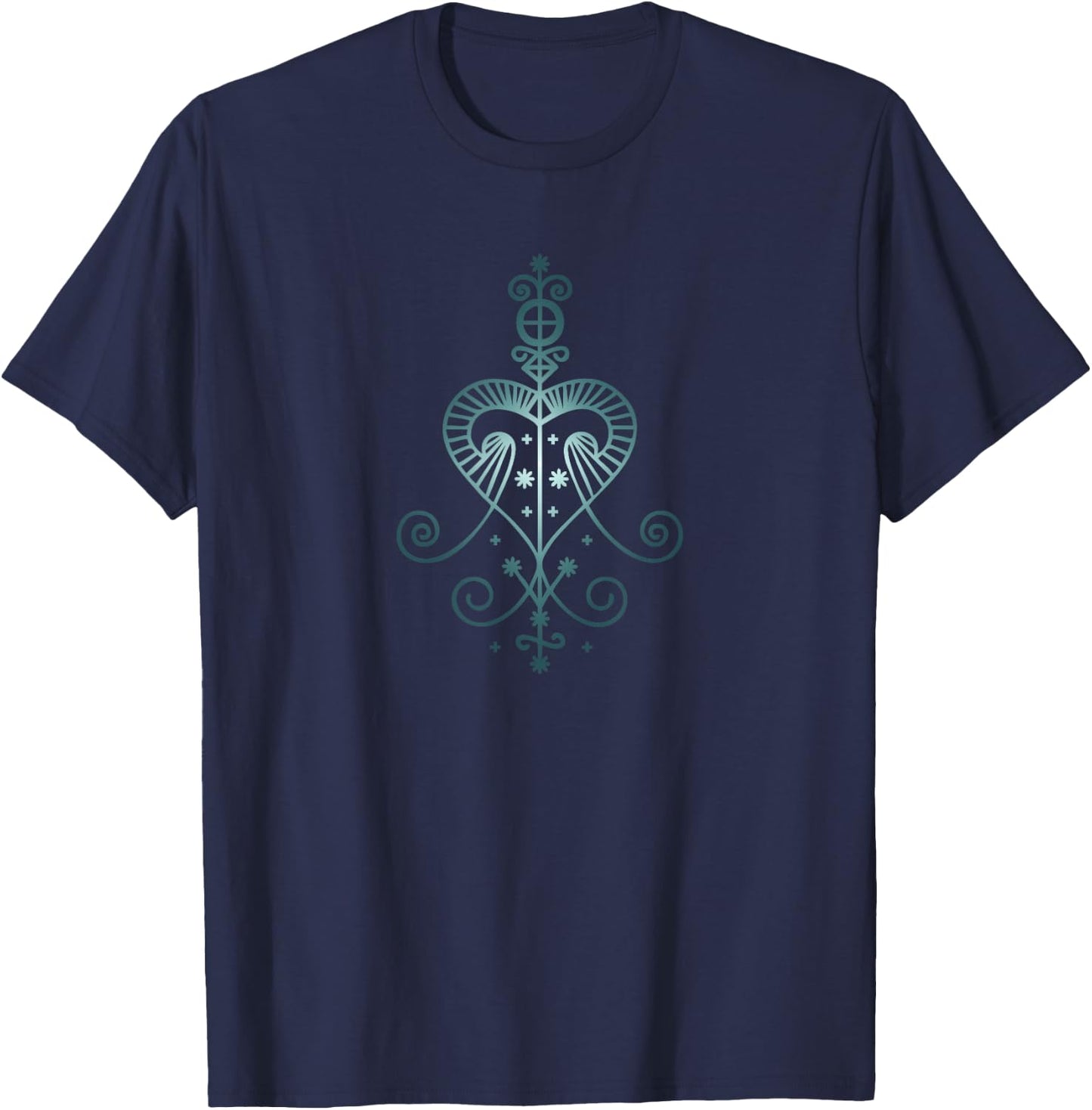 Veve Erzulie, Voodoo Goddess of Love Wizardry Magic Occult T-Shirt - T-Shirt | Navy
