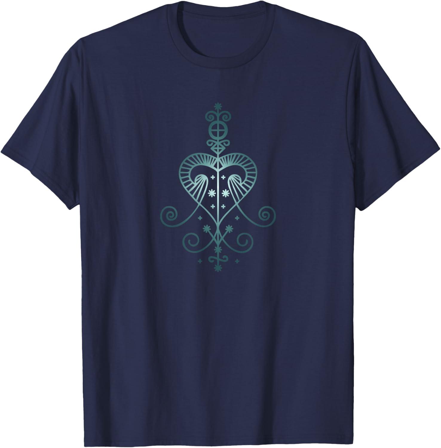 Veve Erzulie, Voodoo Goddess of Love Wizardry Magic Occult T-Shirt - T-Shirt | Navy