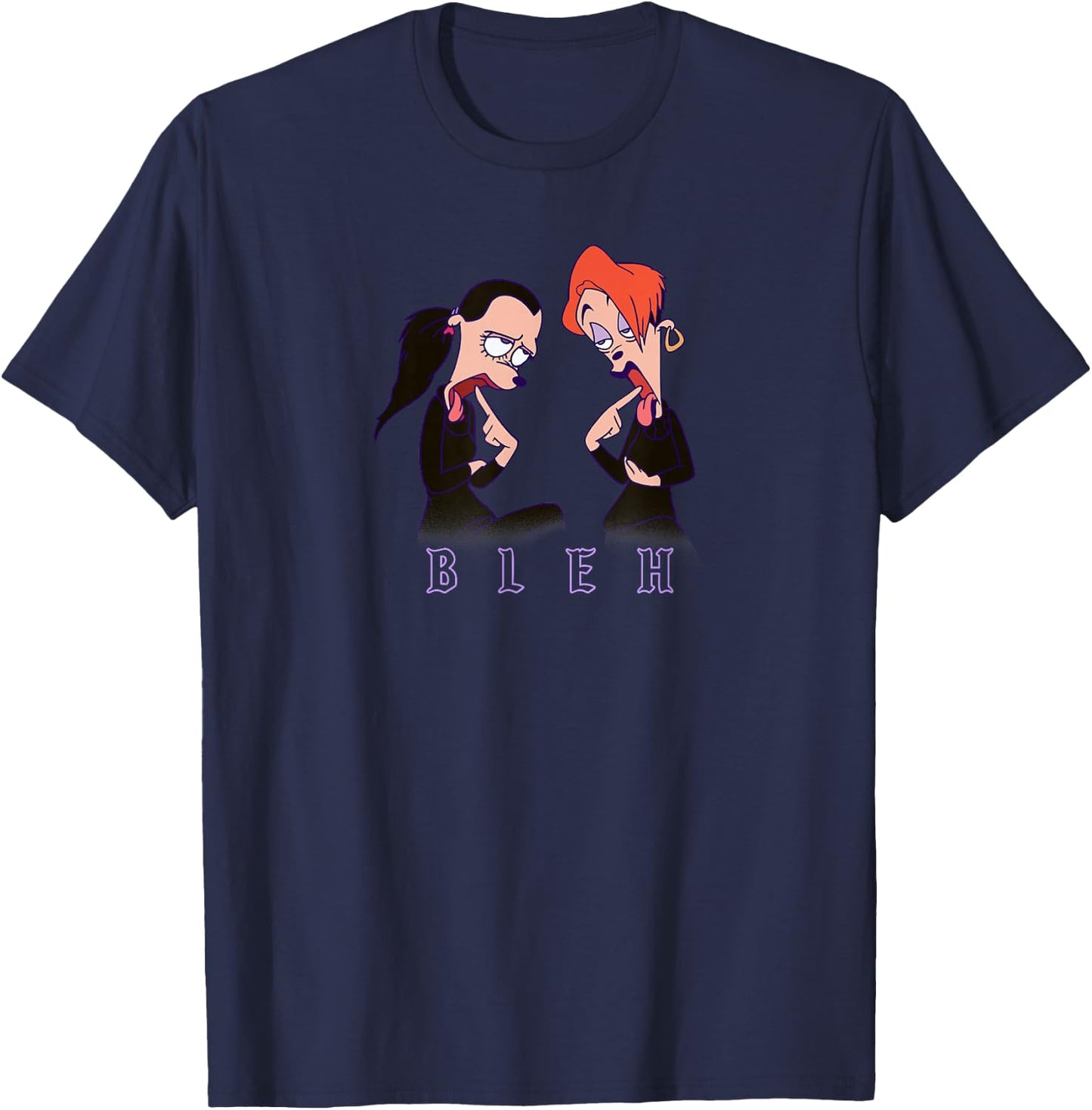 Disney A Goofy Movie Goth Girls Bleh Poster T-Shirt - T-Shirt | Navy