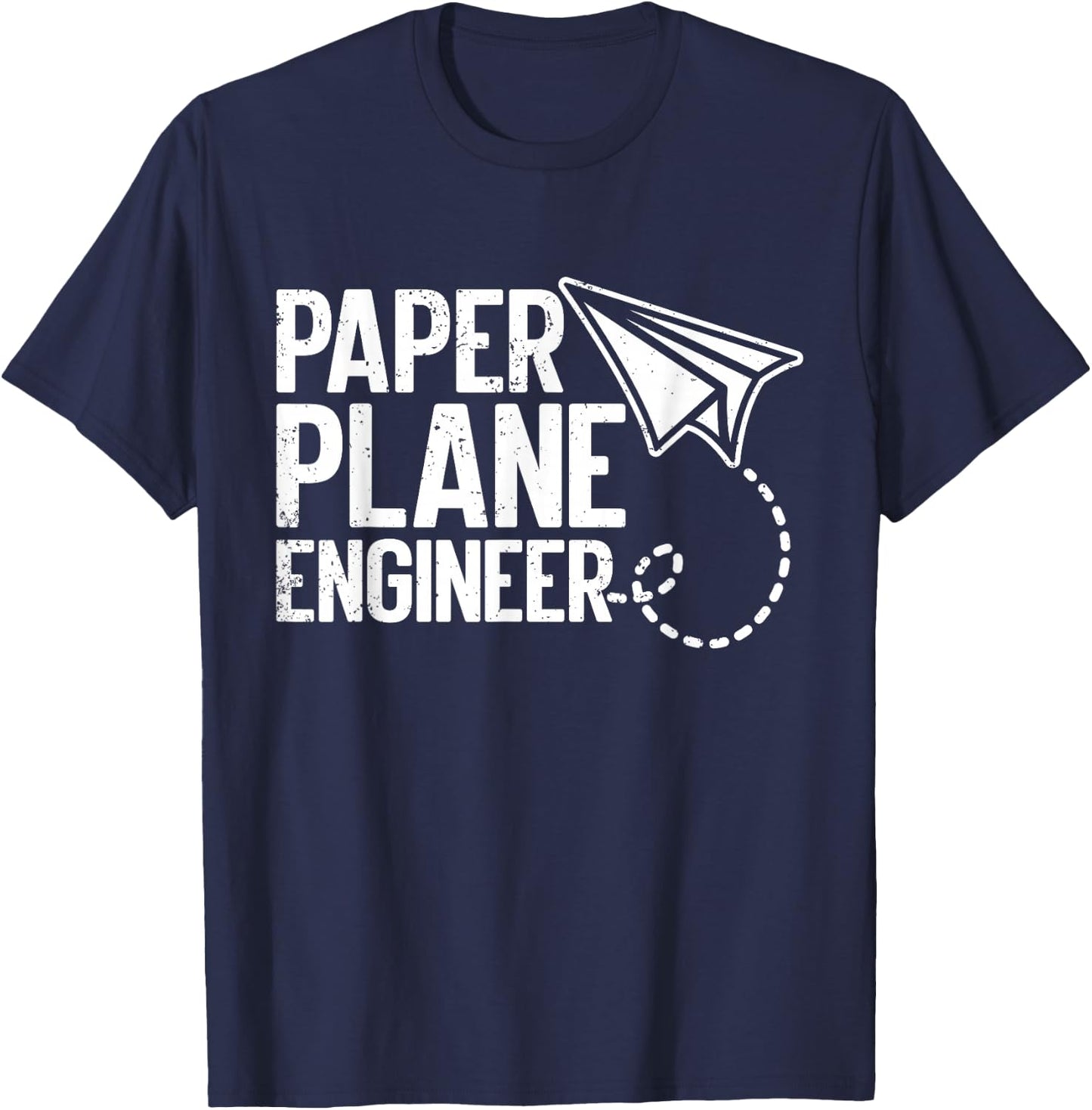 Paper Plane Engineer Airplane Origami Paper Plane Master T-Shirt - T-Shirt | Navy