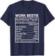 Funny Work Bestie Definition, Hilarious Coworker T-Shirt - T-Shirt | Navy