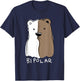 Funny Bipolar Disorder Design Men Women Bipolar Polar Bear T-Shirt - T-Shirt | Navy