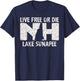Lake Sunapee, NH Live Free or Die product T-Shirt - T-Shirt | Navy