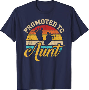 Promoted to aunt vintage T-Shirt - T-Shirt | Navy
