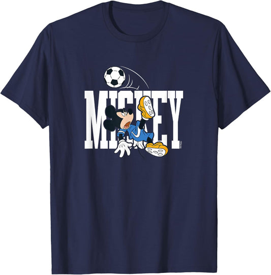 Disney - Mickey Soccer Kick T-Shirt - T-Shirt | Navy