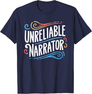Unreliable Narrator T-Shirt - T-Shirt | Navy