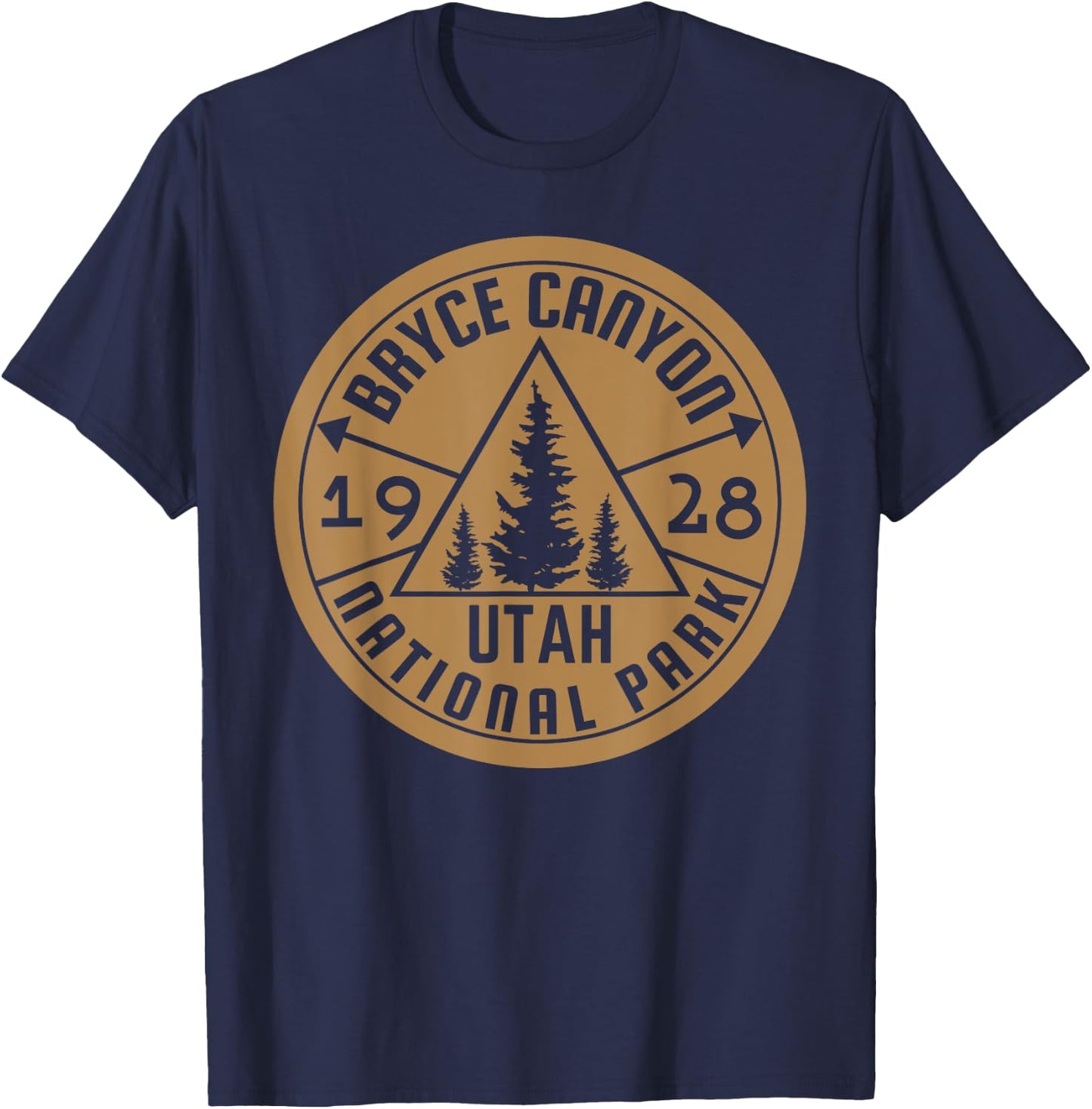 Bryce Canyon National Park Utah Hike Outdoors T-Shirt - T-Shirt | Navy