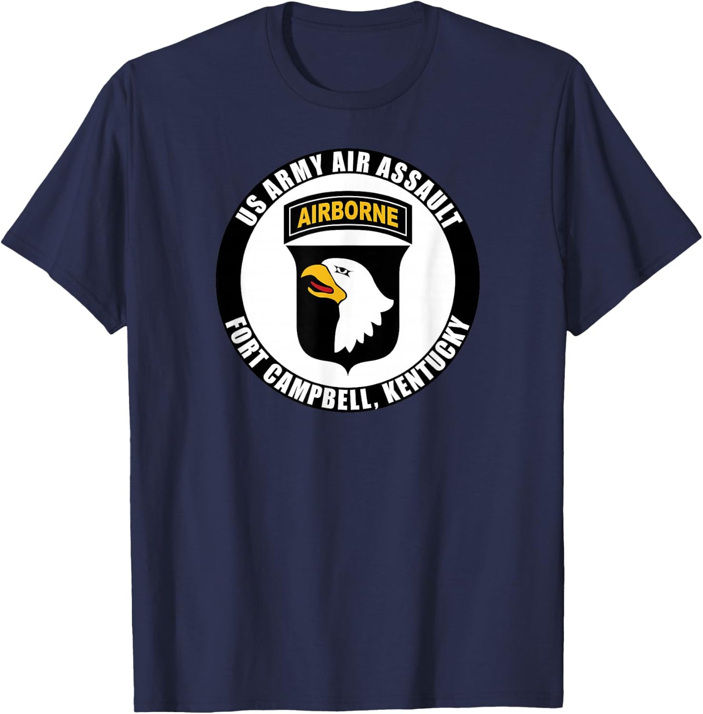 US Army Air Assault Fort Campbell Kentucky 101st Airborne T-Shirt - T-Shirt | Navy