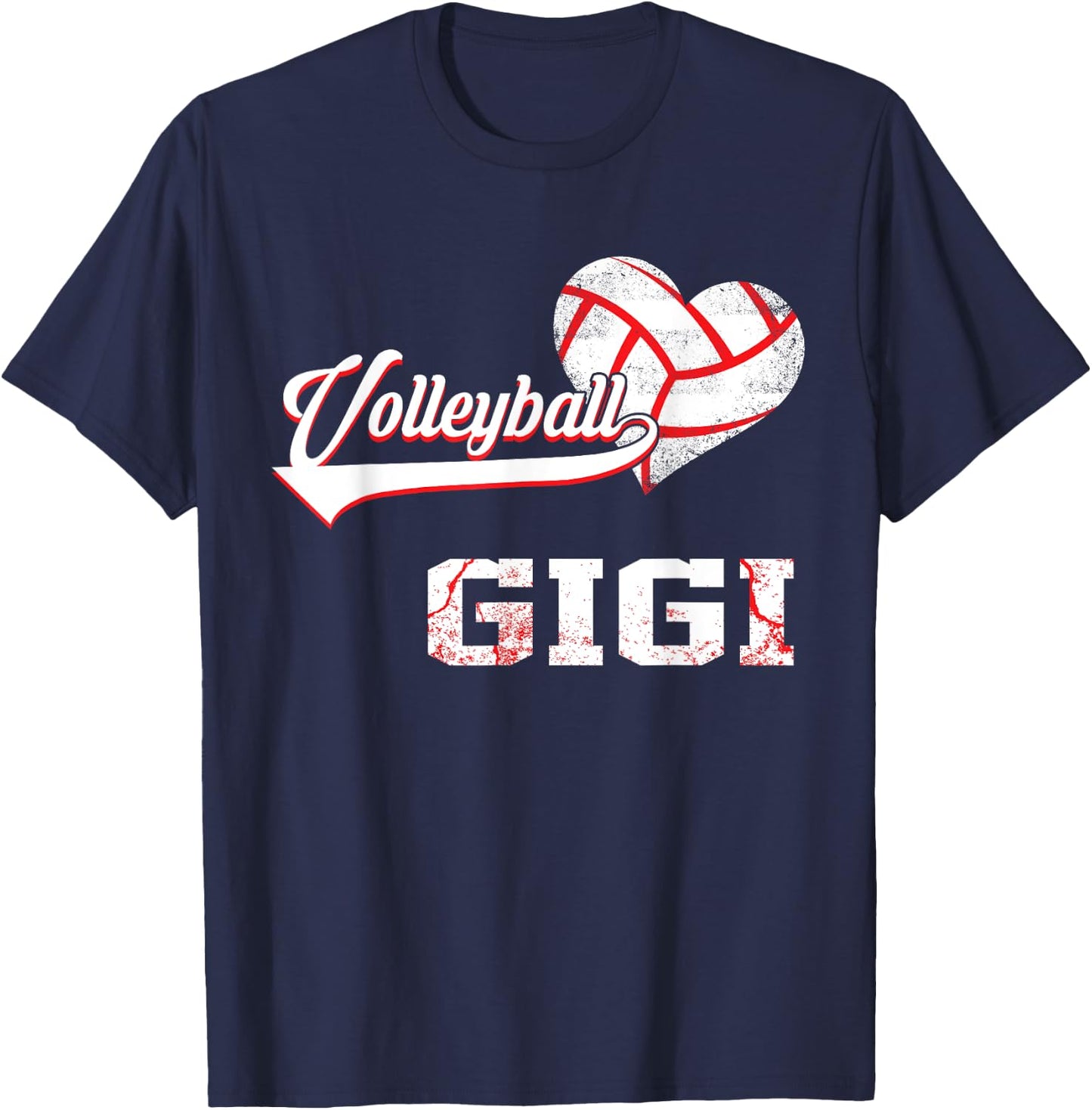Family Volleyball Player Gifts Volleyball Gigi T-Shirt - T-Shirt | Navy