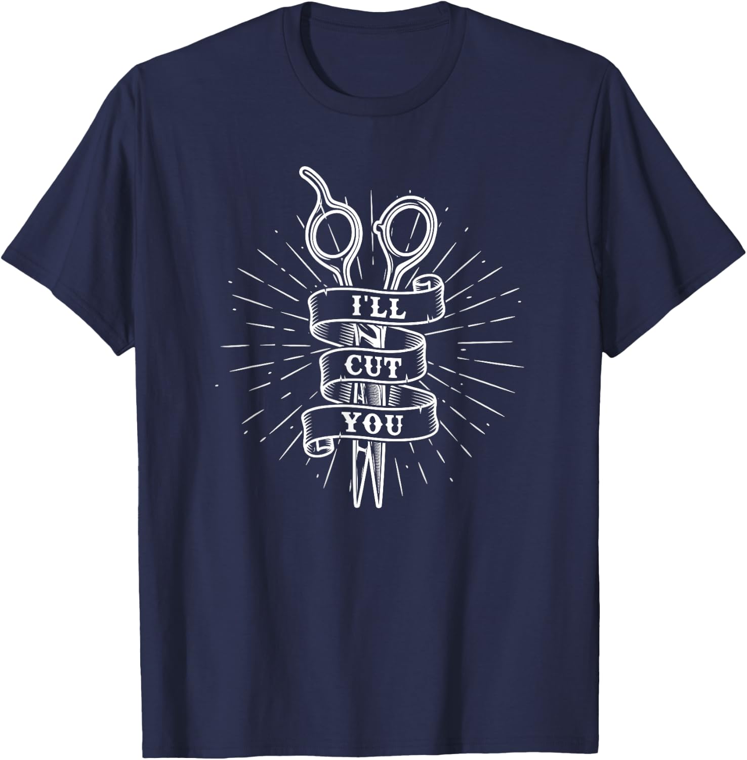 Barber Gift - Hairdresser Hairstylist Barbershop T-Shirt - T-Shirt | Navy