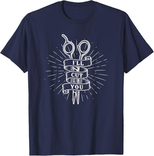Barber Gift - Hairdresser Hairstylist Barbershop T-Shirt - T-Shirt | Navy