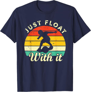 Just Float With It One Wheel Skateboard Men Women Youth T-Shirt - T-Shirt | Navy