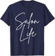 Salon Life Stylist Cosmetologist Design T-Shirt - T-Shirt | Navy