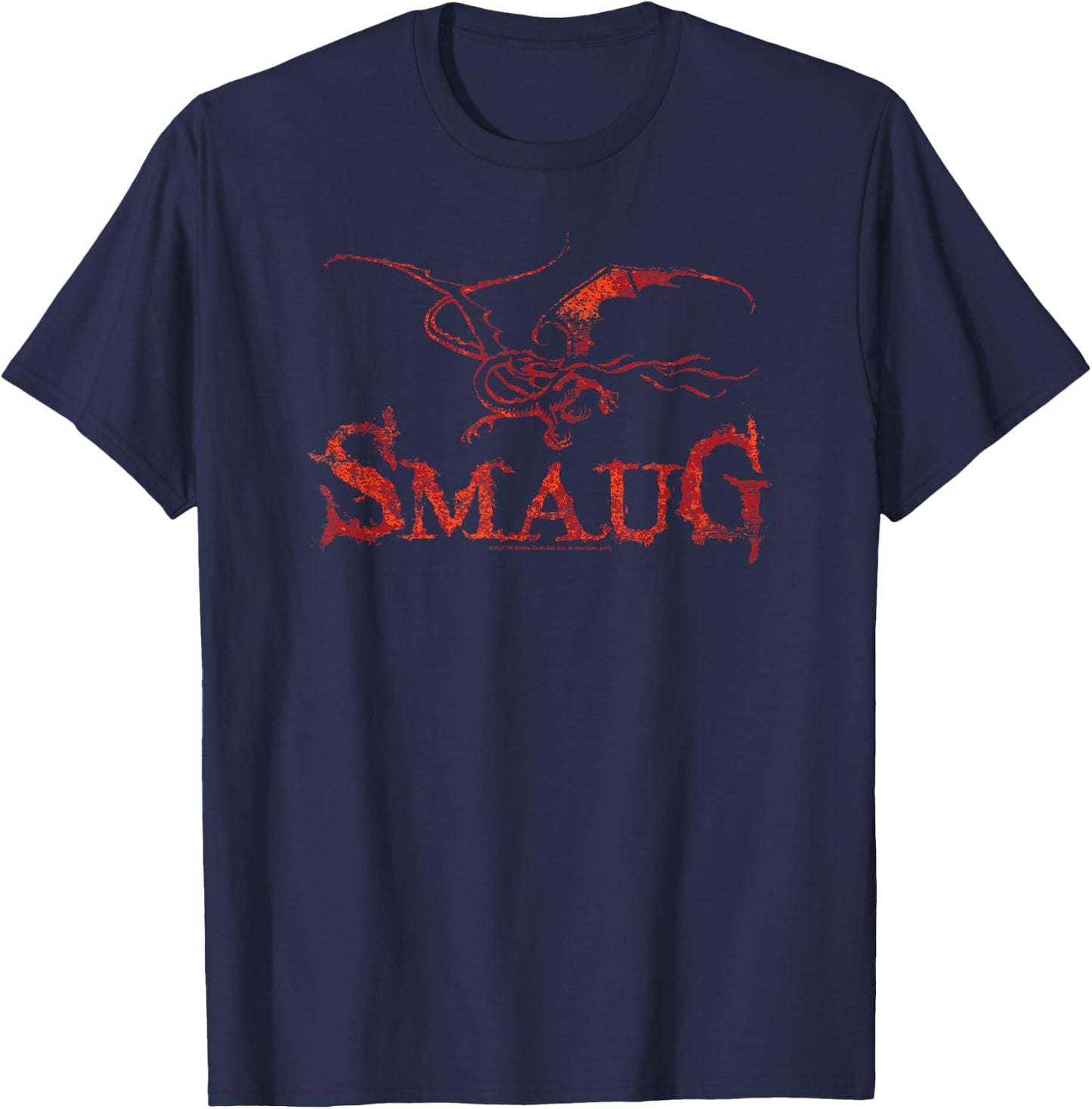 Hobbit Smaug Dragon T-Shirt - T-Shirt | Navy