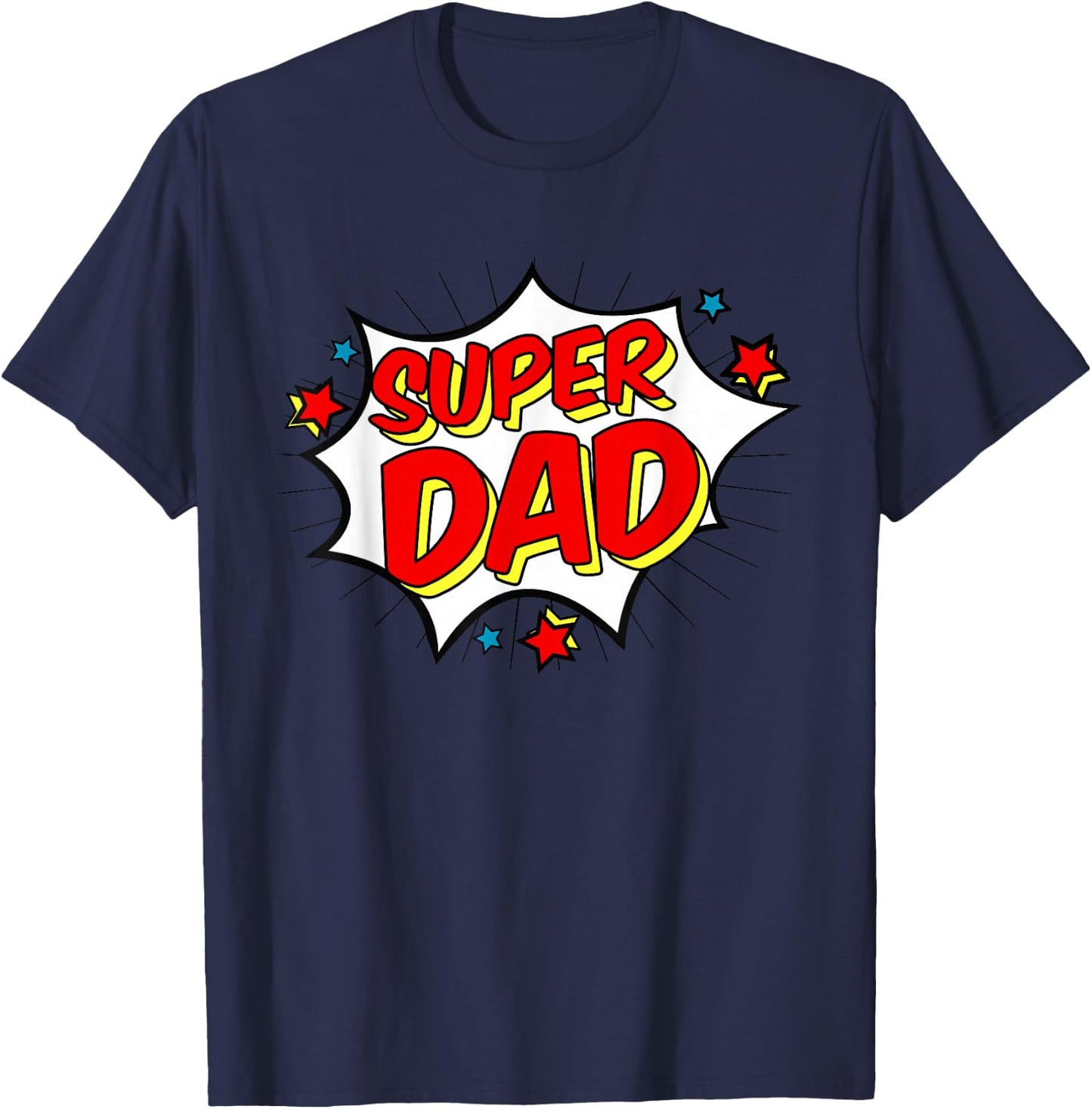 Superhero Super Dad Matching Family Hero Shirts T-Shirt - T-Shirt | Navy