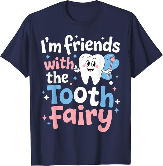 Tooth Fairy Dental Assistant Hygienist Or Pediatric Dentist T-Shirt - T-Shirt | Navy