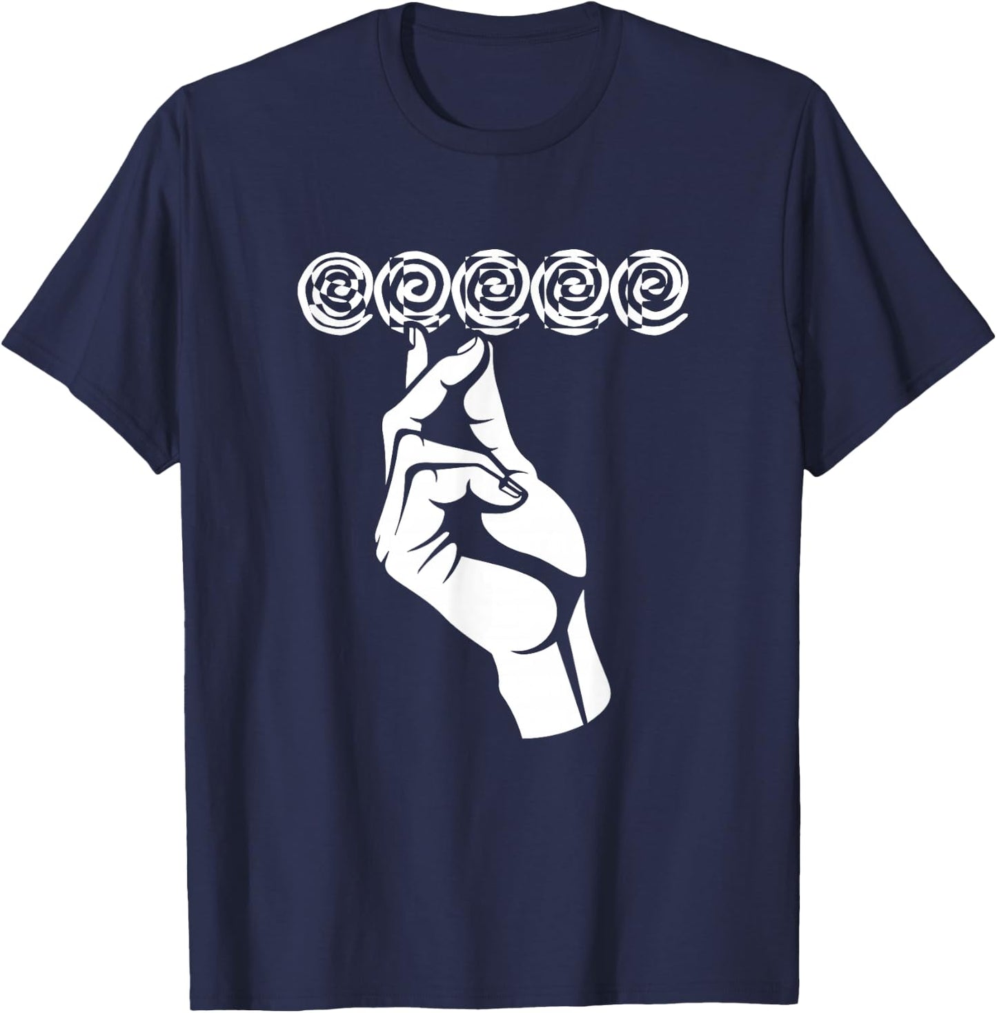 Sleep Mind Psychic Optical Illusion Hypnotist Hypnosis T-Shirt - T-Shirt | Navy