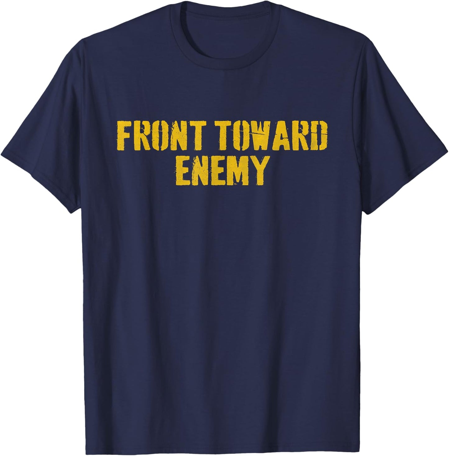 Front Toward Enemy America USA Military Flag Claymore Mine T-Shirt - T-Shirt | Navy