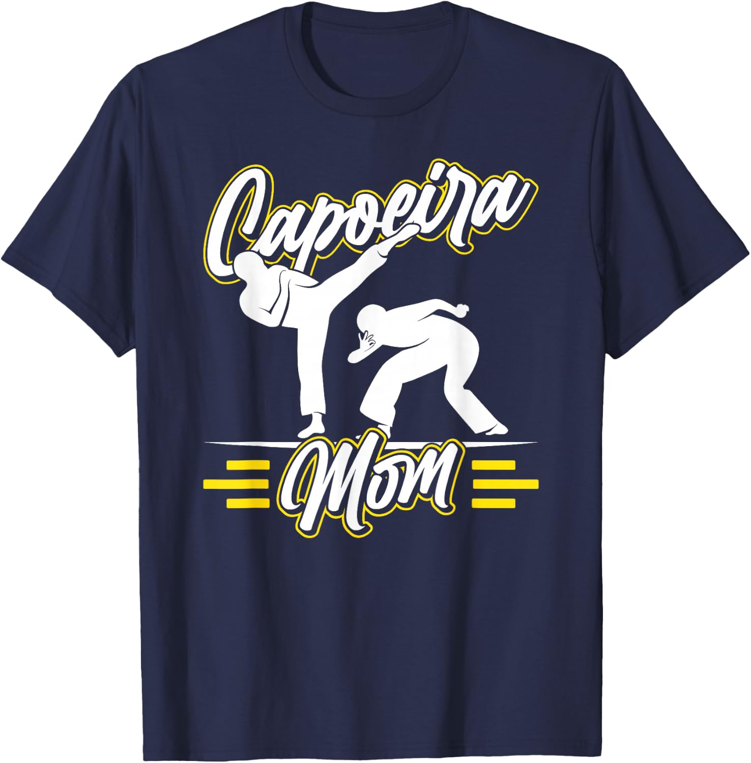 Capoeira Mom Hobby Trainer Brazil Martial Arts Mother Mommy T-Shirt - T-Shirt | Navy