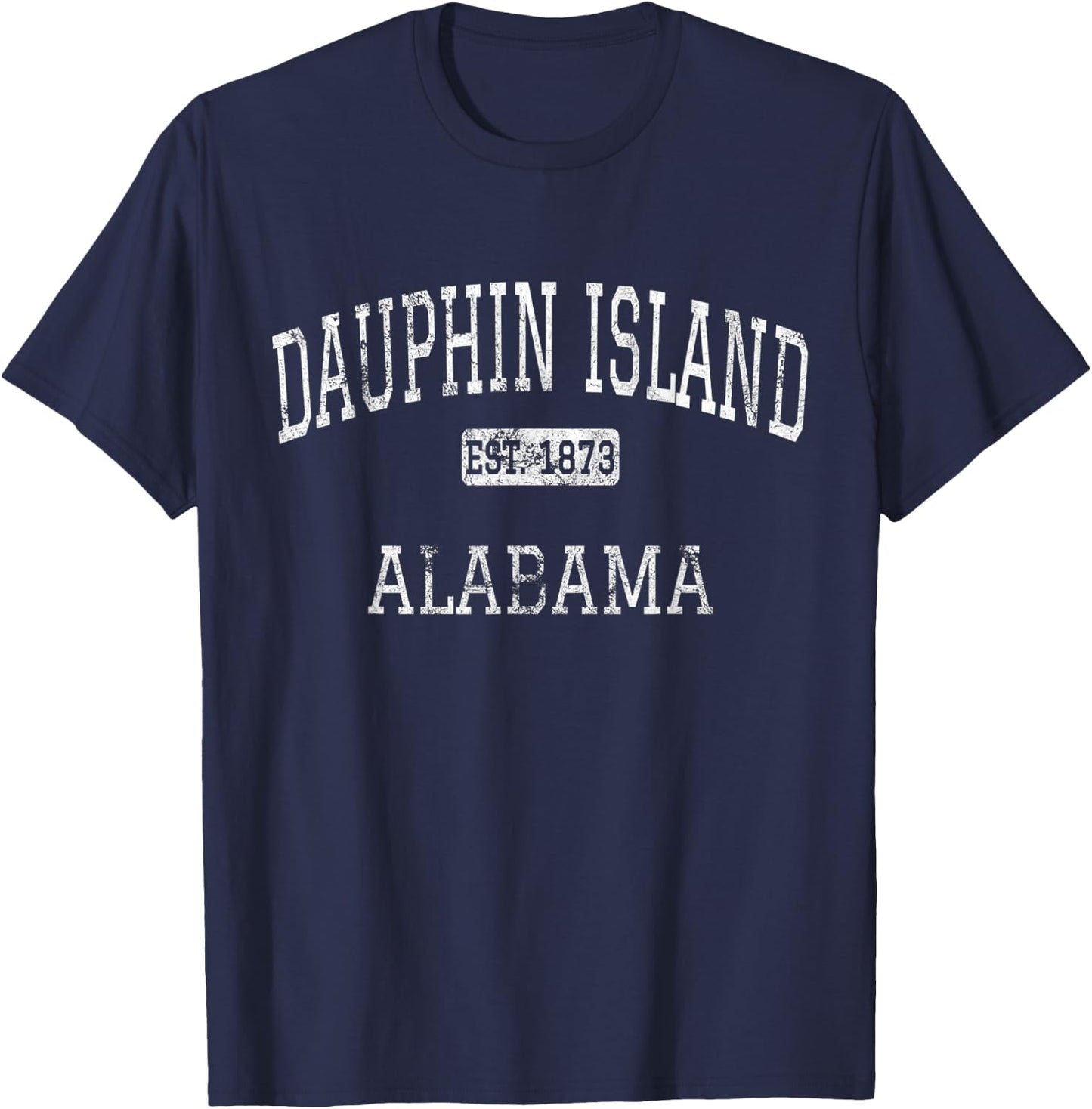 Dauphin Island Alabama AL Vintage T-Shirt - T-Shirt | Navy
