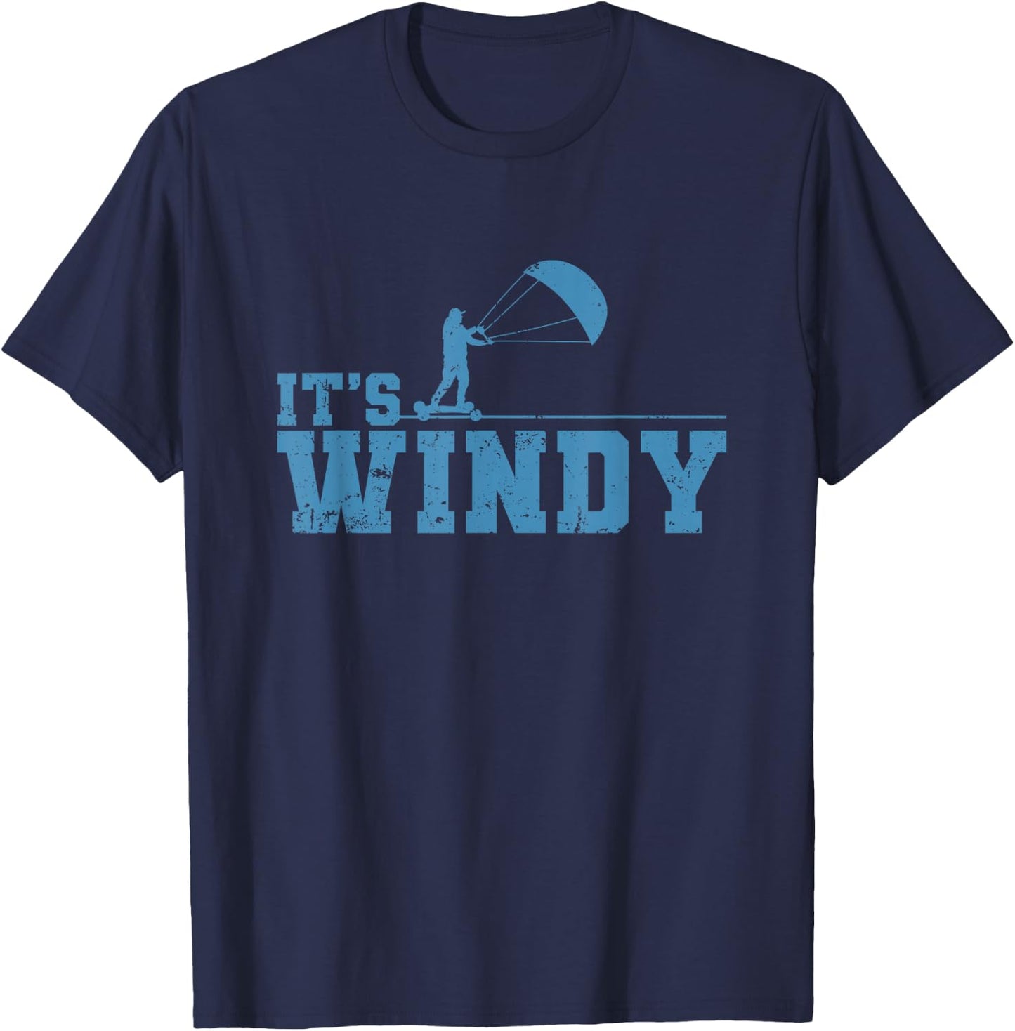 Kitelandboarding It's Windy Outdoors T-Shirt - T-Shirt | Navy