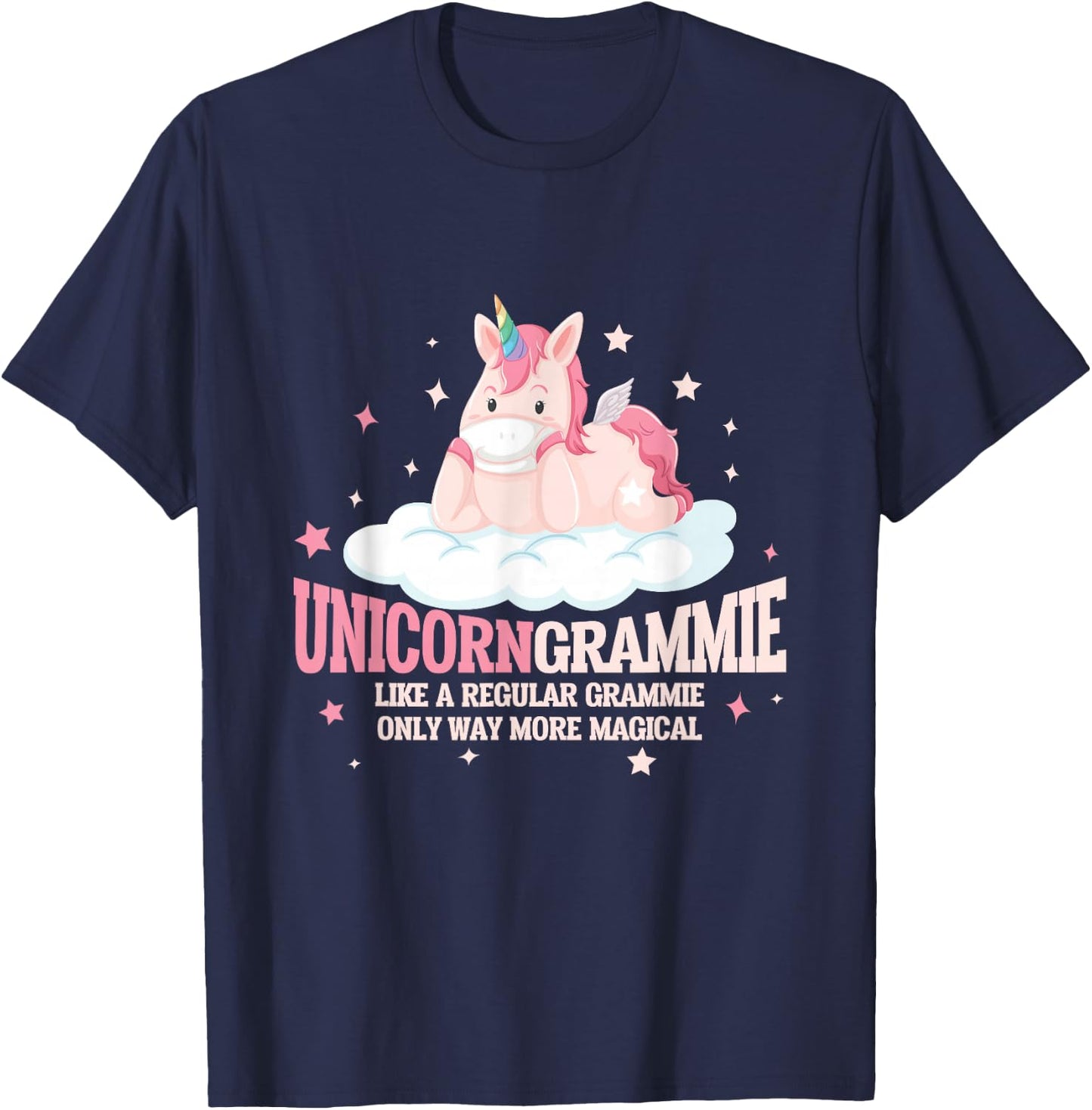 Unicorn Grammie Funny Grandmother Horse Lover T-Shirt - T-Shirt | Navy