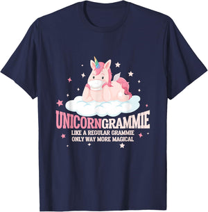 Unicorn Grammie Funny Grandmother Horse Lover T-Shirt - T-Shirt | Navy