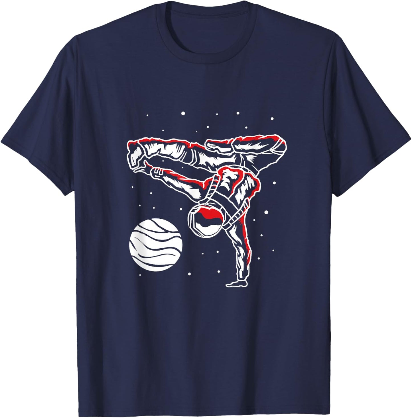 Astronaut Hip-Hop Breakdancing B-Boy Dancer Breakdance T-Shirt - T-Shirt | Navy