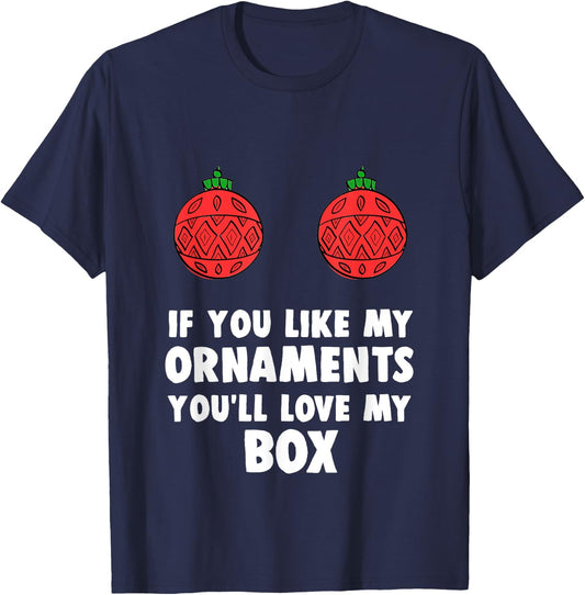 Funny Inappropriate Christmas Gag Xmas Gift T-Shirt - T-Shirt | Navy