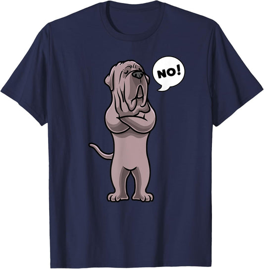Stubborn Neapolitan Mastiff Dog Mastino Napoletano Men Women Girls Kids T-Shirt - T-Shirt | Navy